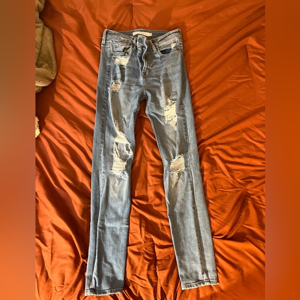 Hidden Ripped Skinny Jeans